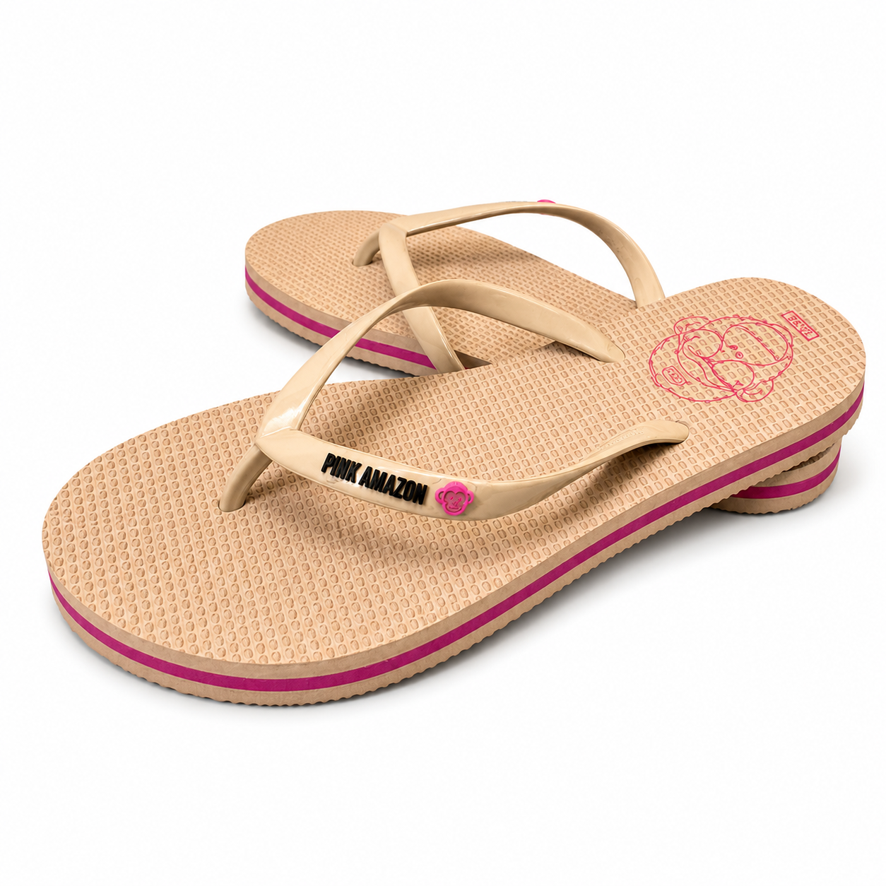 Bege Macaco Pink Amazon